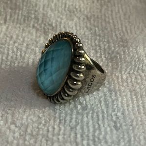 LAGOS Caviar Ring Blue Turquoise